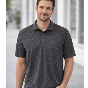 Champion C9 Mens Polo Gray Black Casual Stretch Size Small